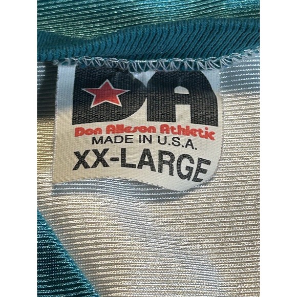 Don Alleson XXL Vintage 80s Miami Dolphins Nylon Polyester Short Sleeve USA Made - Picture 7 of 10